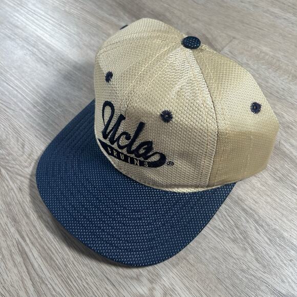 VTG‎ UCLA Bruins Snapback Hat College California Headwear Gold Blue USA Made Cap - Picture 8 of 8